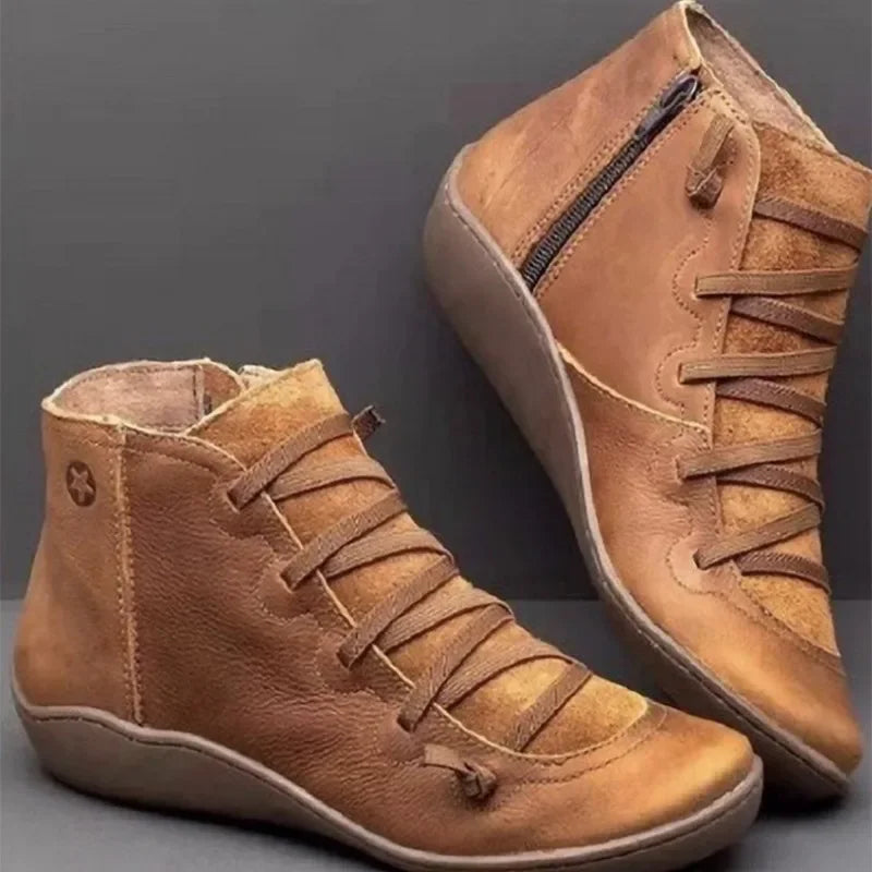 Retro Flat Boot Women